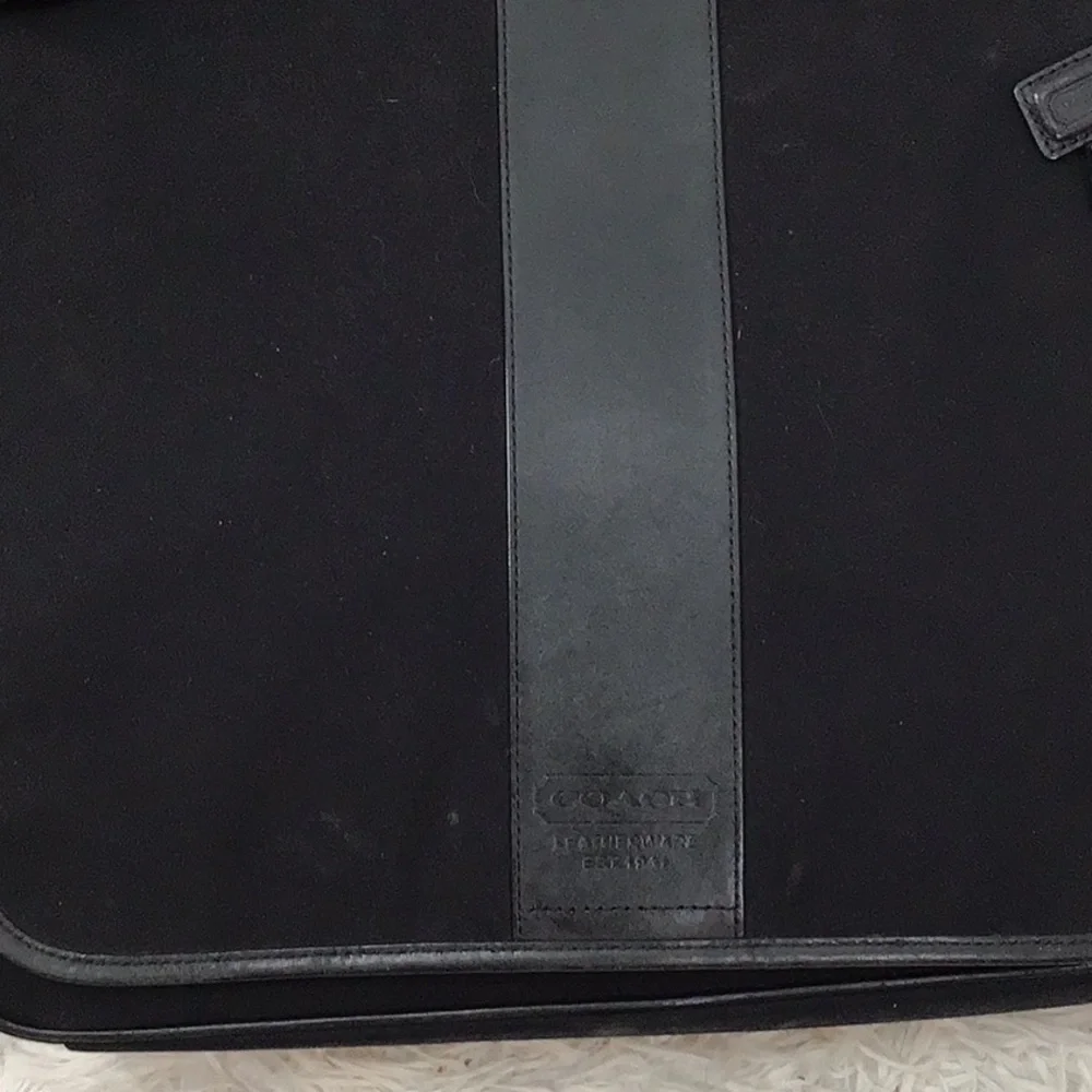 Coach Transatlantic canvas and leather messenger bag